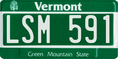 VT license plate LSM591