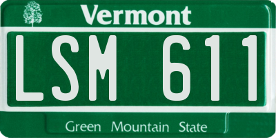 VT license plate LSM611