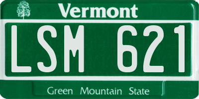 VT license plate LSM621