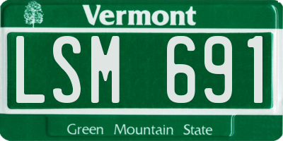 VT license plate LSM691