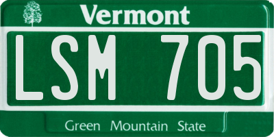 VT license plate LSM705