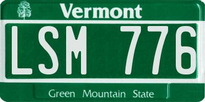VT license plate LSM776