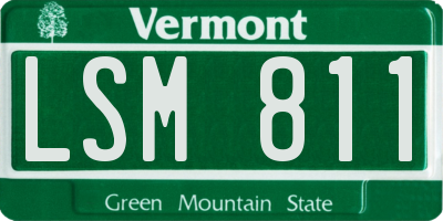 VT license plate LSM811