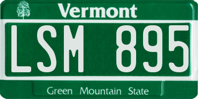 VT license plate LSM895