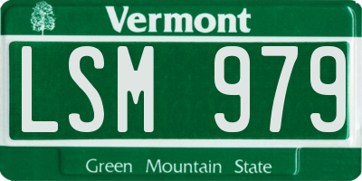 VT license plate LSM979