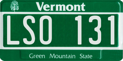 VT license plate LSO131