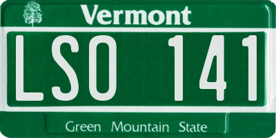VT license plate LSO141