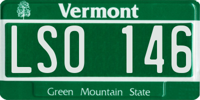 VT license plate LSO146