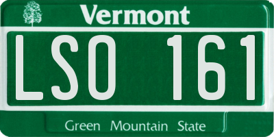 VT license plate LSO161