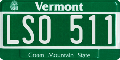 VT license plate LSO511