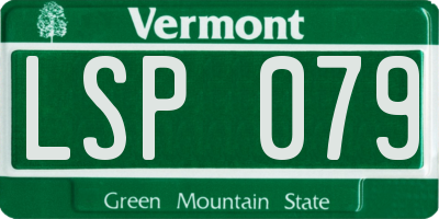 VT license plate LSP079