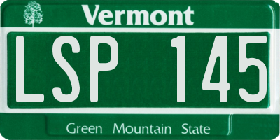 VT license plate LSP145