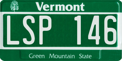 VT license plate LSP146