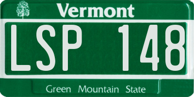 VT license plate LSP148