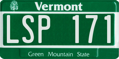 VT license plate LSP171
