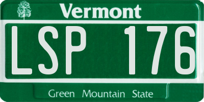 VT license plate LSP176