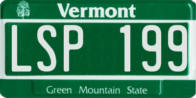 VT license plate LSP199