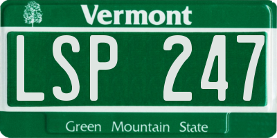 VT license plate LSP247