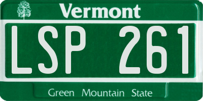 VT license plate LSP261