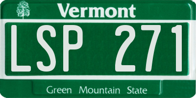 VT license plate LSP271