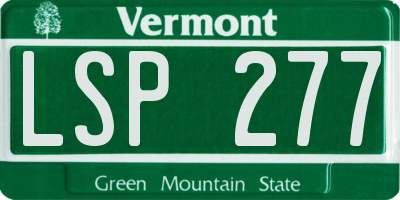 VT license plate LSP277