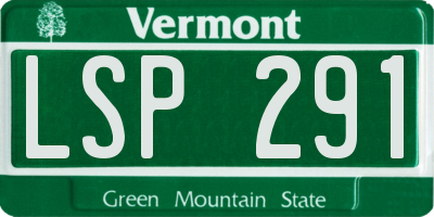VT license plate LSP291