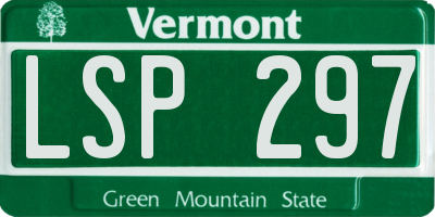 VT license plate LSP297