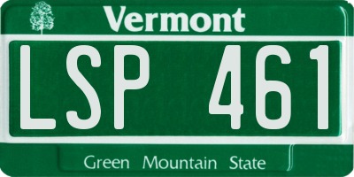 VT license plate LSP461