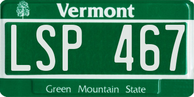 VT license plate LSP467
