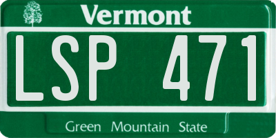 VT license plate LSP471