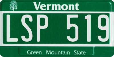 VT license plate LSP519