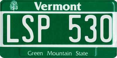 VT license plate LSP530