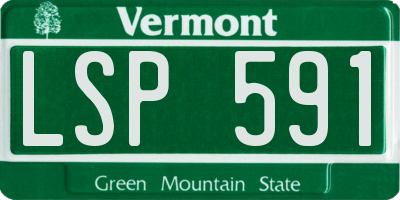 VT license plate LSP591