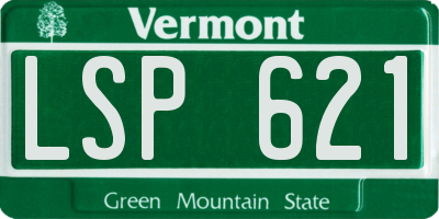 VT license plate LSP621