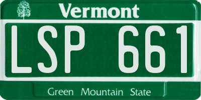 VT license plate LSP661