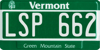 VT license plate LSP662