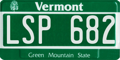 VT license plate LSP682