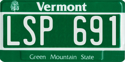 VT license plate LSP691