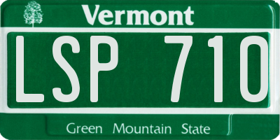 VT license plate LSP710