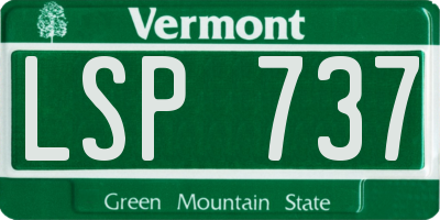 VT license plate LSP737