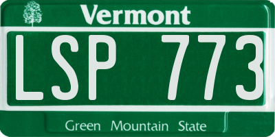 VT license plate LSP773