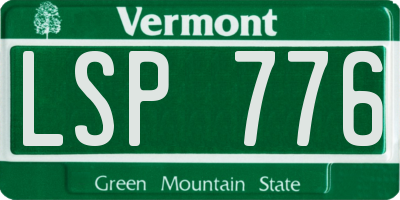 VT license plate LSP776
