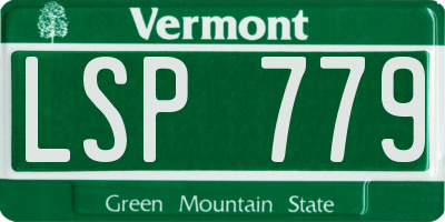 VT license plate LSP779