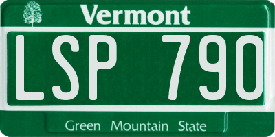 VT license plate LSP790