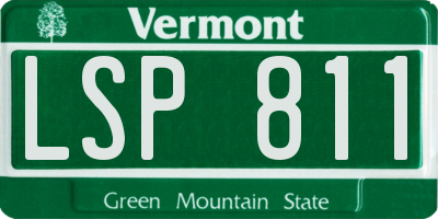 VT license plate LSP811