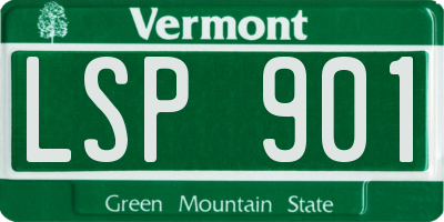 VT license plate LSP901