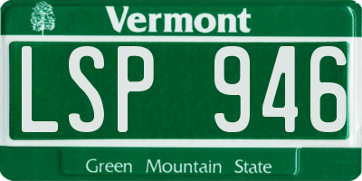 VT license plate LSP946