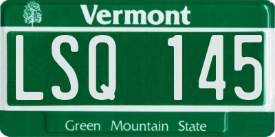 VT license plate LSQ145