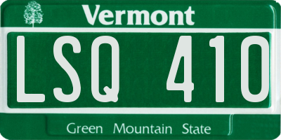 VT license plate LSQ410
