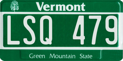 VT license plate LSQ479